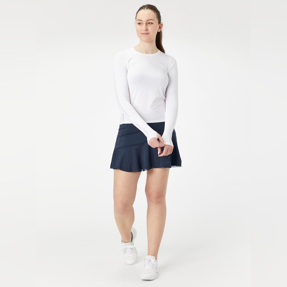 Blue sz S InPhorm Navy Athletic Skort Pickleball Tennis Golf Like NEW Ruffle